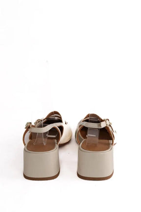 Talons Sézane Blanc en Cuir