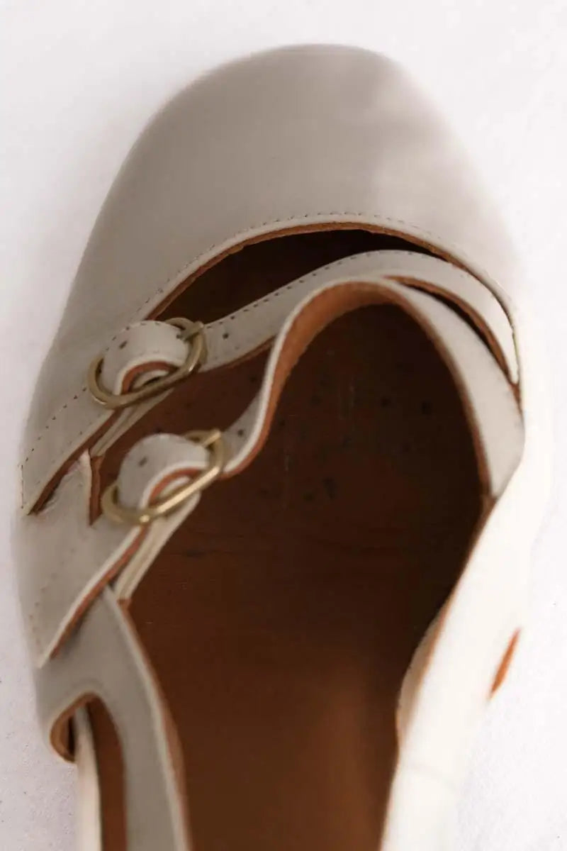 Talons Sézane Blanc en Cuir