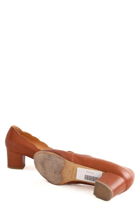 Talons Sézane Camel en Cuir