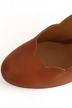 Talons Sézane Camel en Cuir