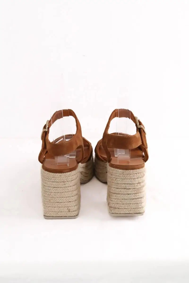 Talons Sézane Marron en Daim