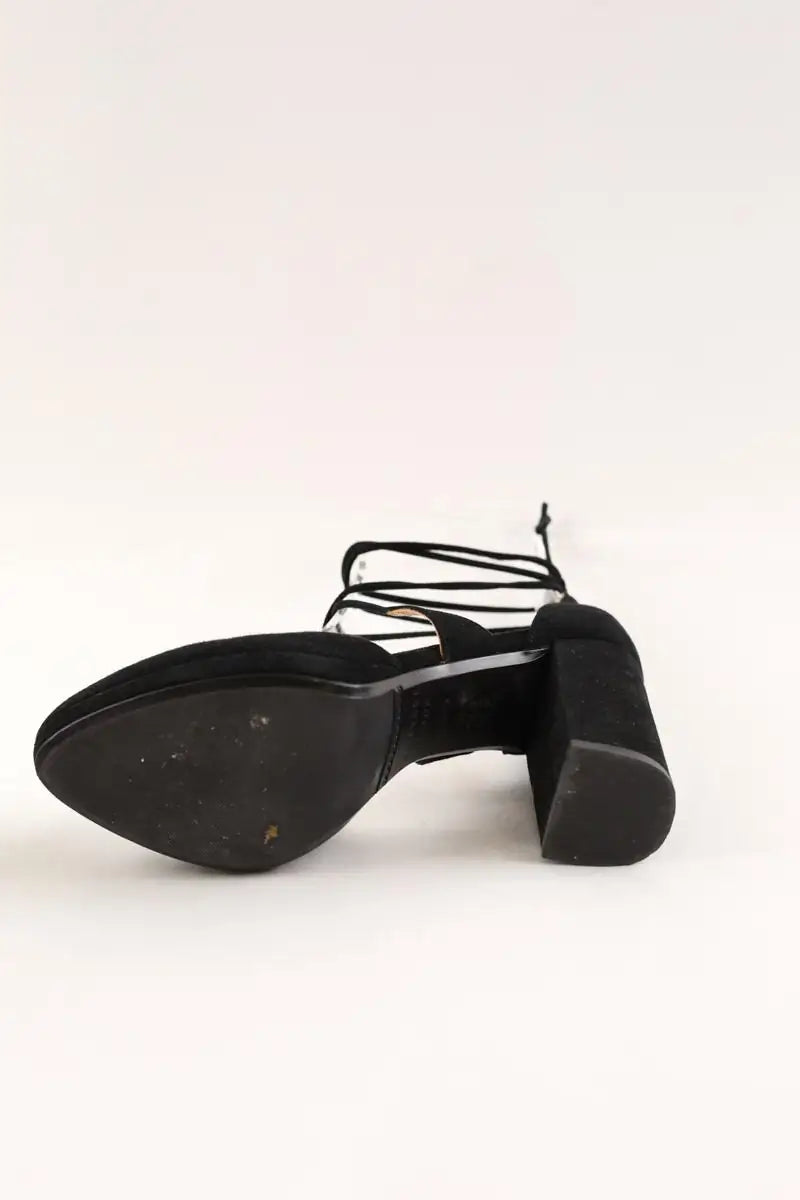Talons Sézane Noir en Daim