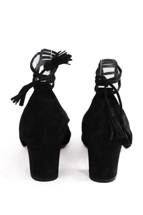 Talons Sézane Noir en Daim