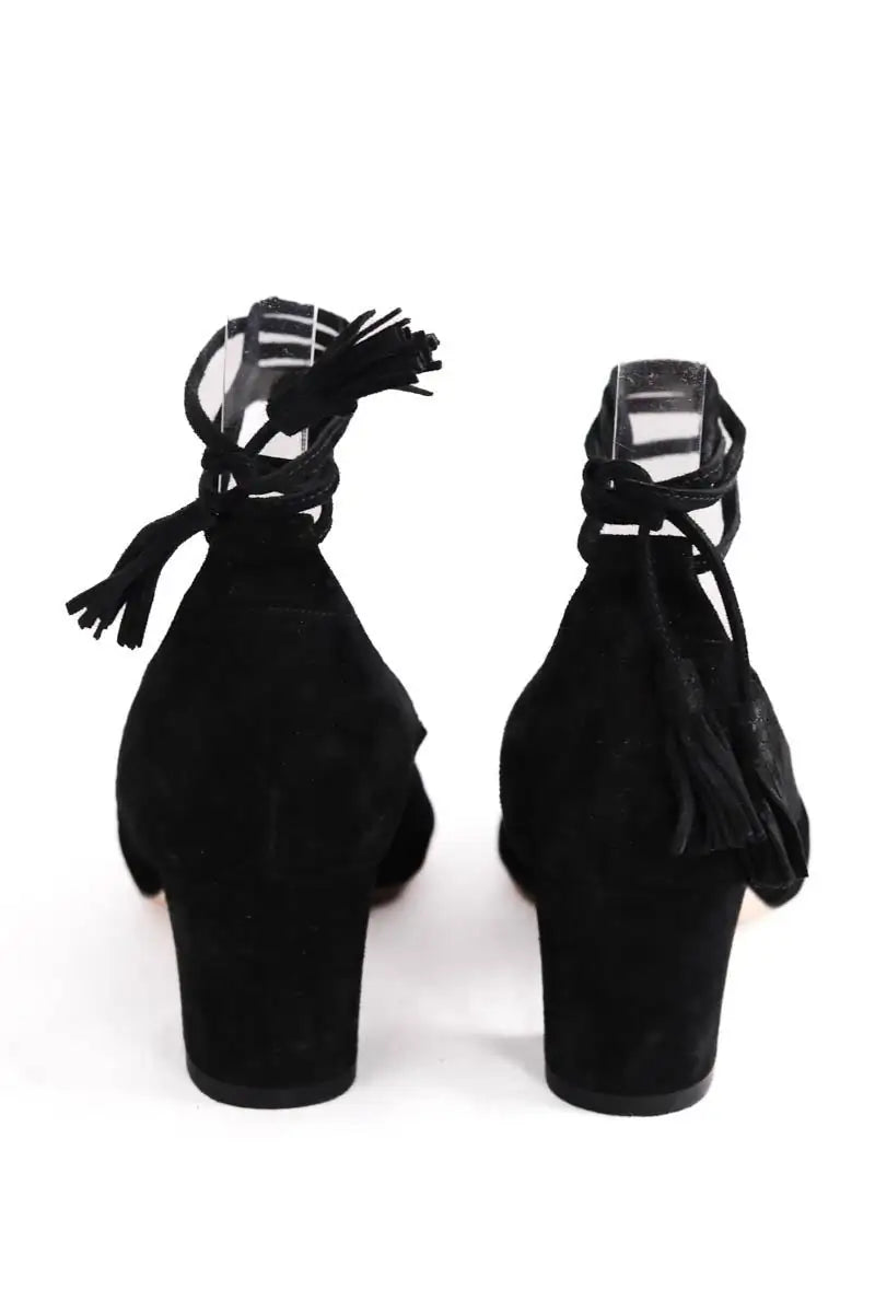 Talons Sézane Noir en Daim