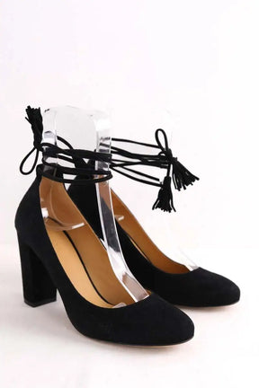 Talons Sézane Noir en Daim