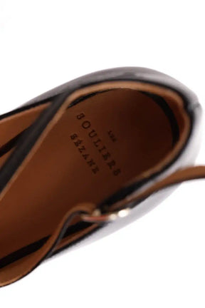 Talons Sézane Salomé Marcie Noir en Cuir verni