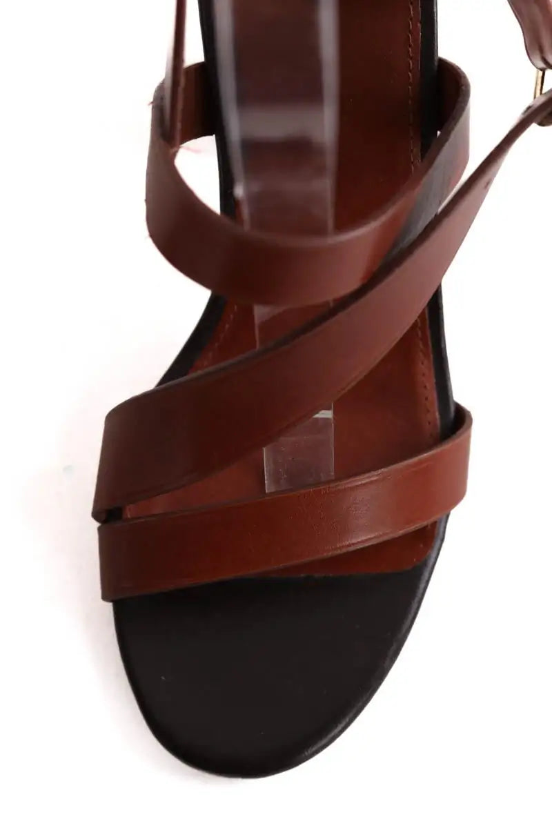 Talons Soeur Marron en Cuir