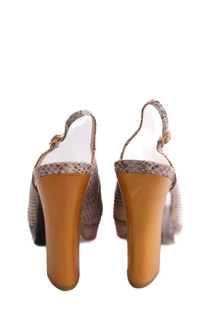 Talons Sonia Rykiel Beige en Cuirs exotiques