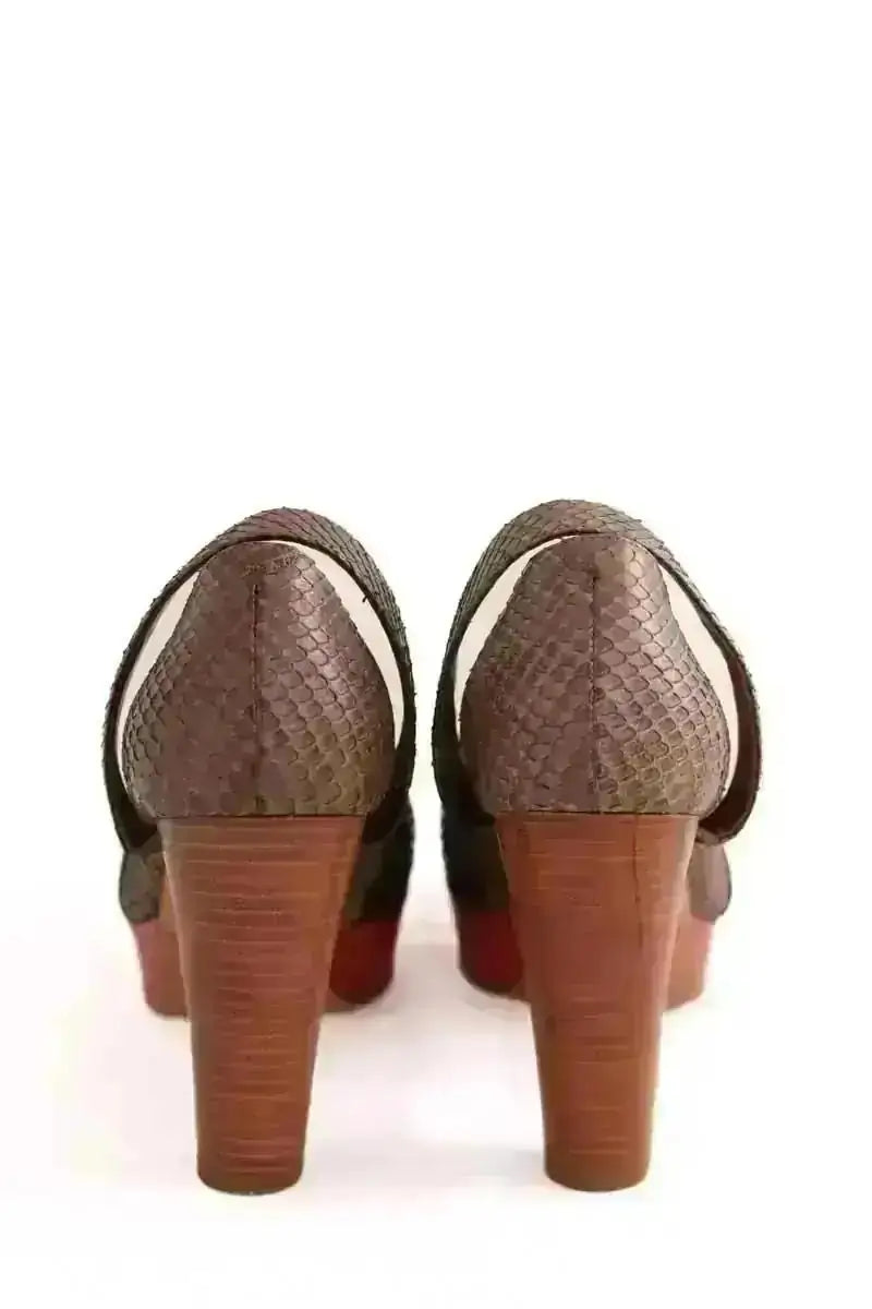 Talons Sonia Rykiel Marron en Cuir