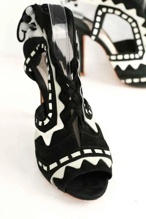 Talons Sophia Webster Noir en Daim