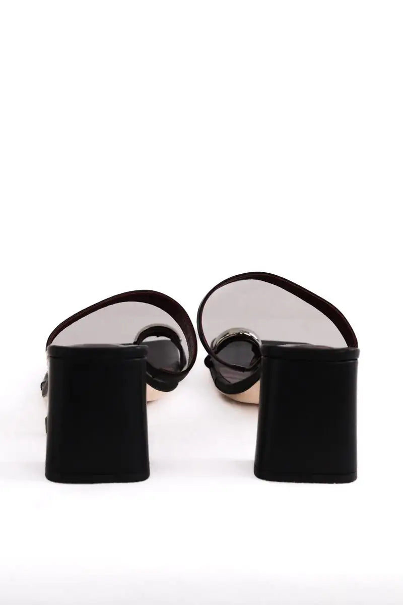 Talons Staud Noir en Cuir