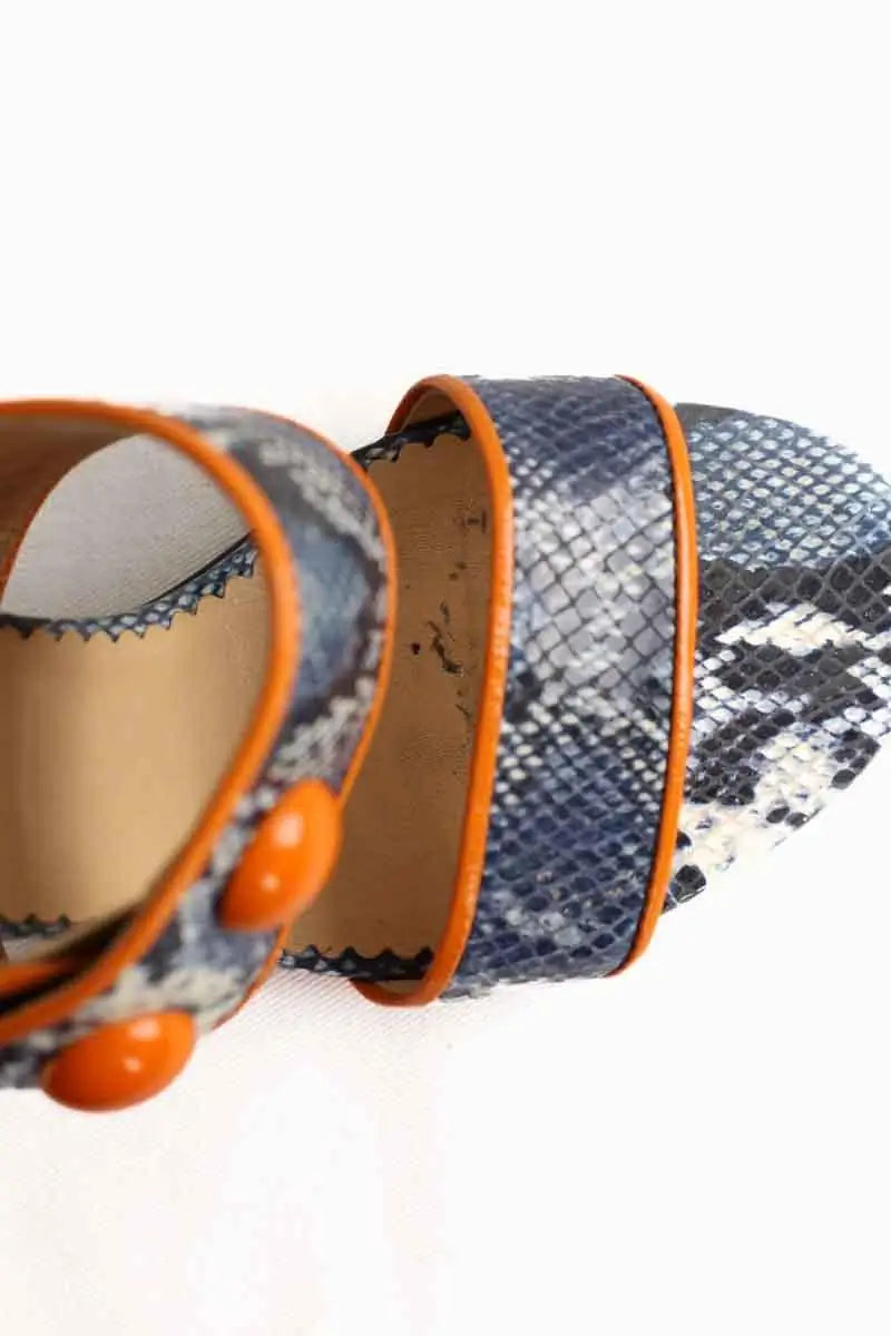 Talons Tara Jarmon Bleu en Cuir