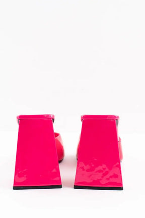 Talons The Attico Rose en Cuir