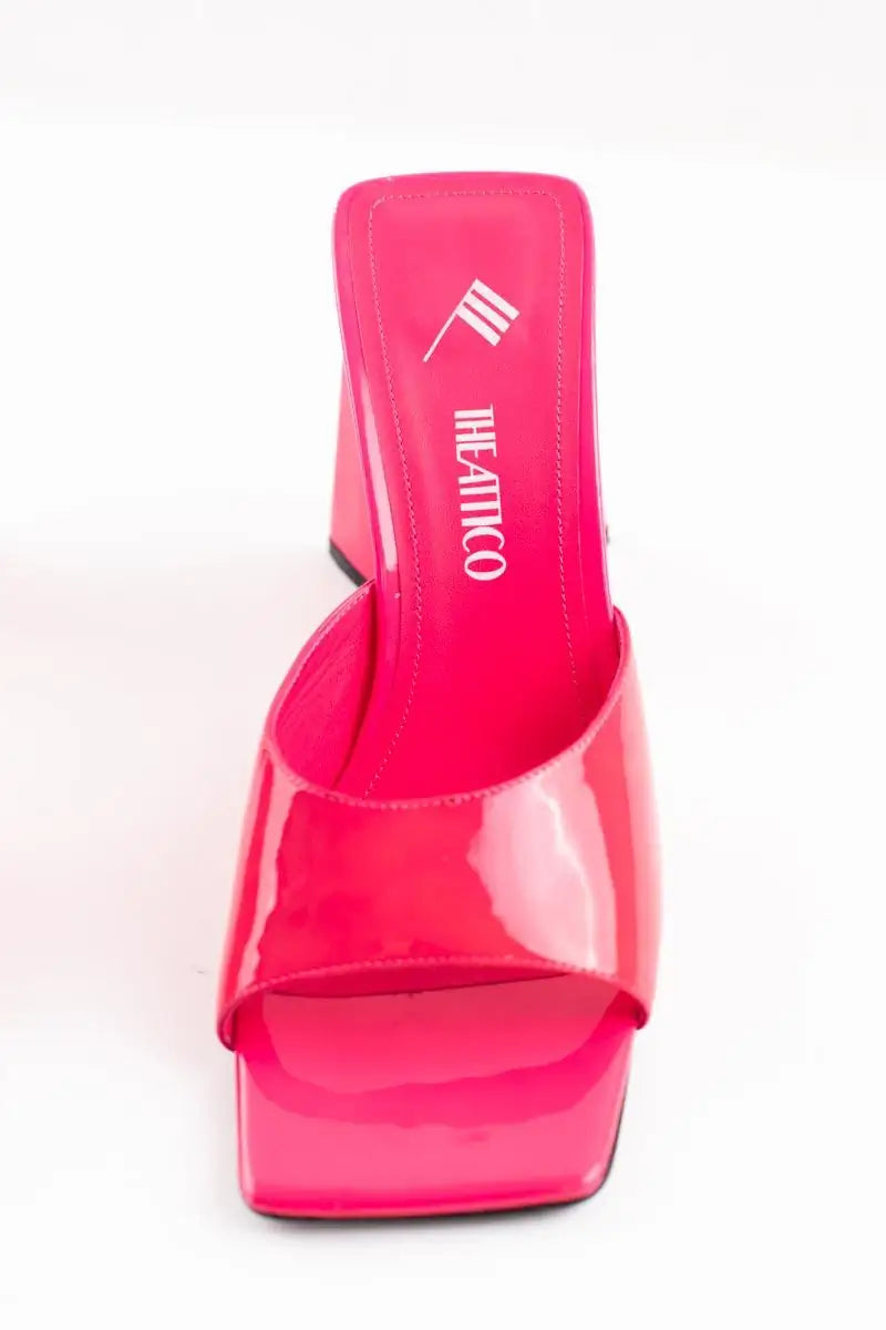Talons The Attico Rose en Cuir