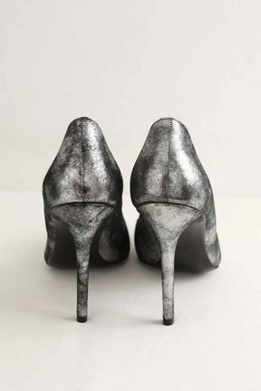 Talons The Kooples Argent en Cuir