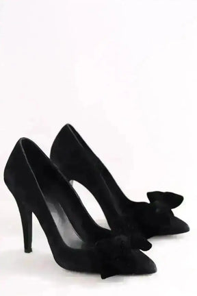 Talons The Kooples Noir en Daim