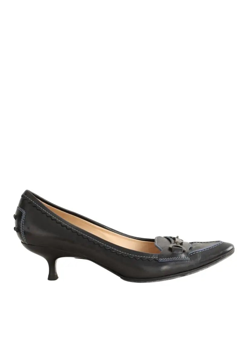 Talons Tod's Noir en Cuir, taille 37 - Seconde Main