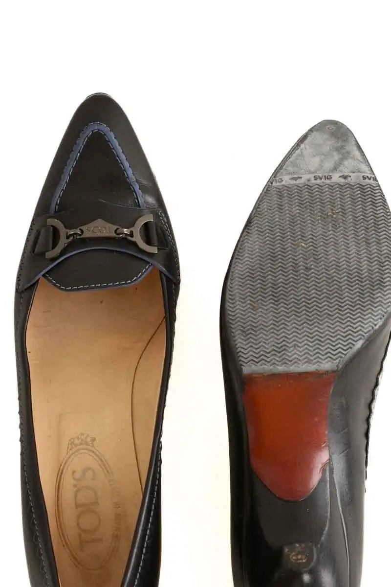 Talons Tod's Noir en Cuir