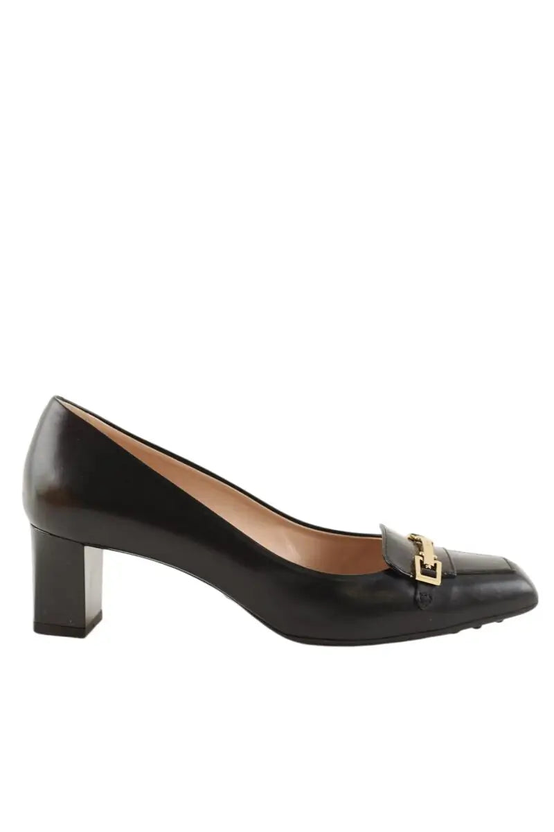 Talons Tod's Noir en Cuir, taille 38 - Seconde Main