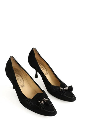 Talons Tod's Noir en Daim