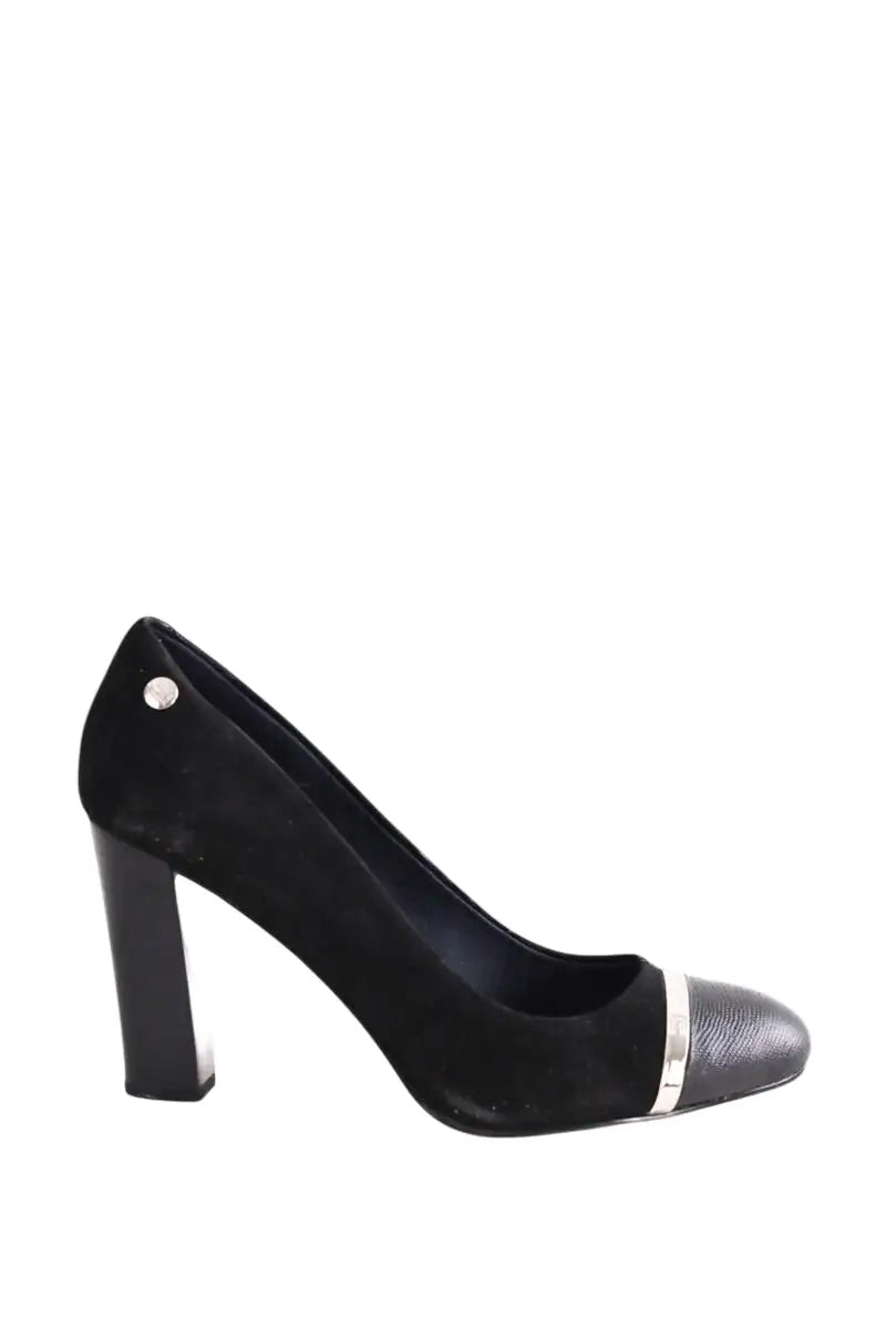 Talons Tommy Hilfiger Noir en Daim, taille 38 - Seconde Main