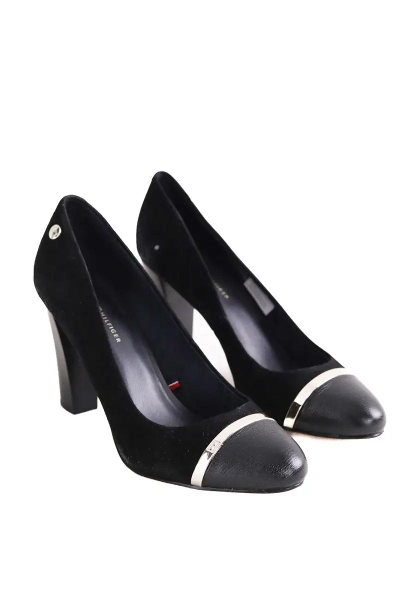 Talons Tommy Hilfiger Noir en Daim