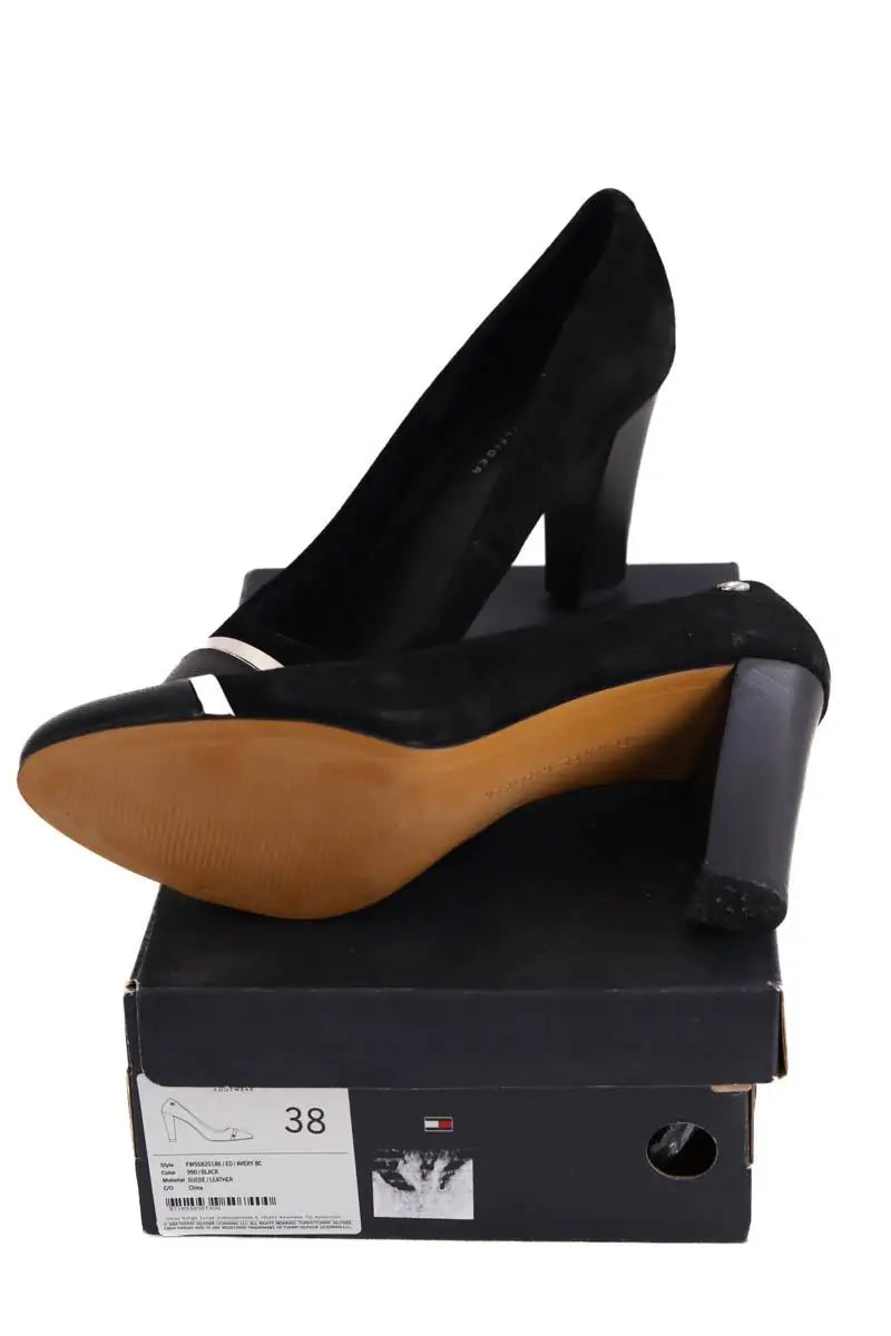 Talons Tommy Hilfiger Noir en Daim