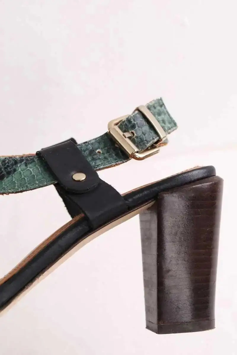 Talons Vanessa Bruno Vert en Cuir