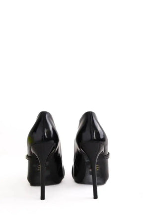Talons Versace Noir en Cuir