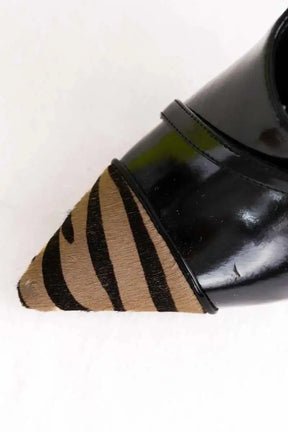 Talons Versace Noir en Cuir