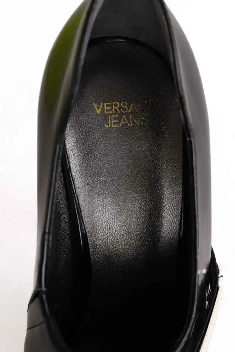 Talons Versace Noir en Cuir