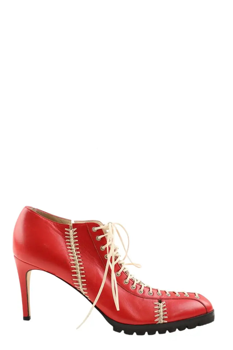 Talons Versace Rouge en Cuir, taille 39 - Seconde Main