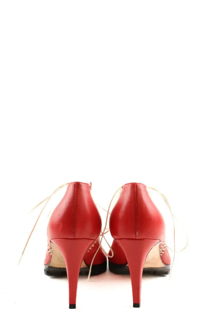 Talons Versace Rouge en Cuir