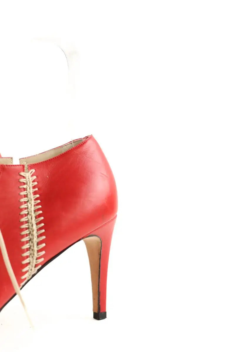 Talons Versace Rouge en Cuir