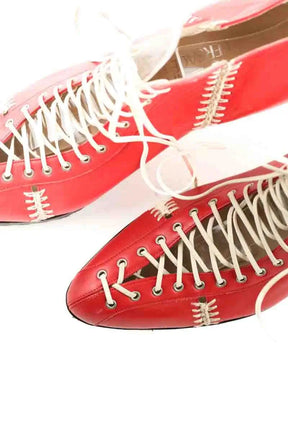 Talons Versace Rouge en Cuir