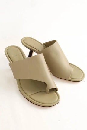 Talons Vince Beige en Cuir