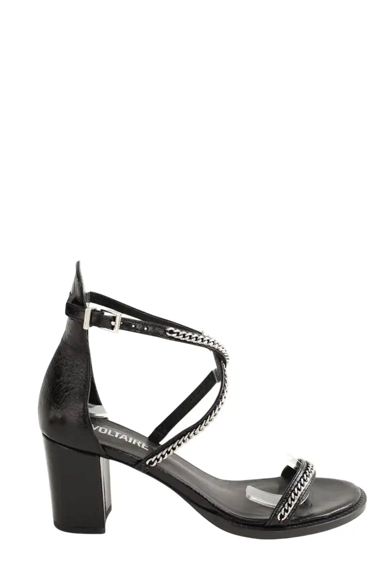 Talons Zadig & Voltaire Noir en Cuir, taille 38 - Seconde Main