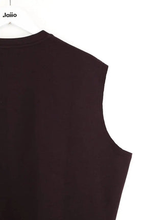 Tank top The Frankie Shop Laos Marron en Coton