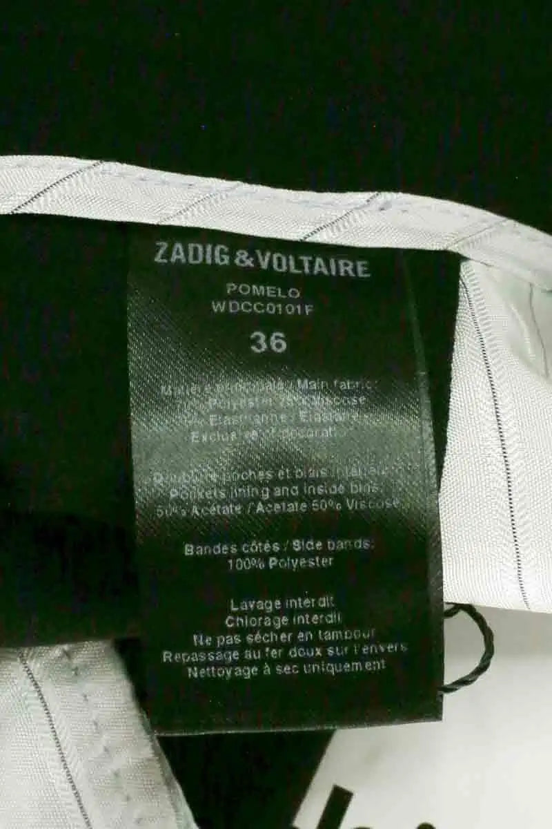 Pantalon Zadig & Voltaire Noir en Synthétique