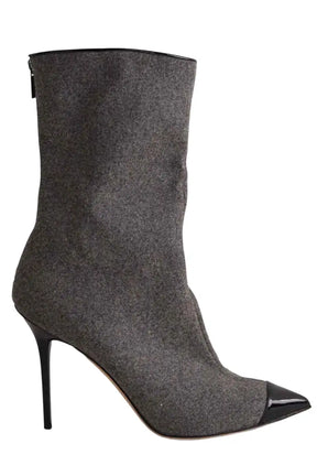 Boots Jimmy Choo Gris en Cuir, taille 40 - Seconde Main
