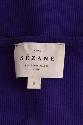 T-shirt Sézane Violet en Viscose