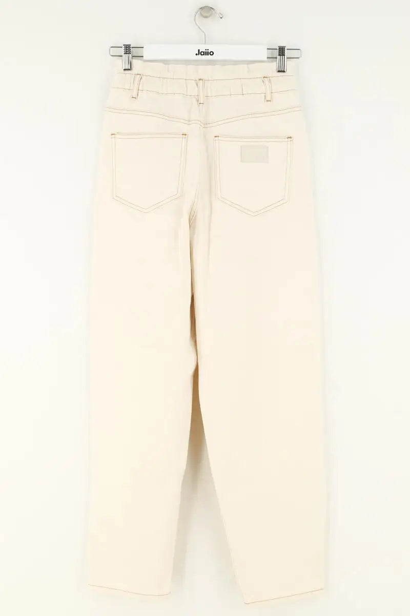 Pantalon Maje Beige en Coton