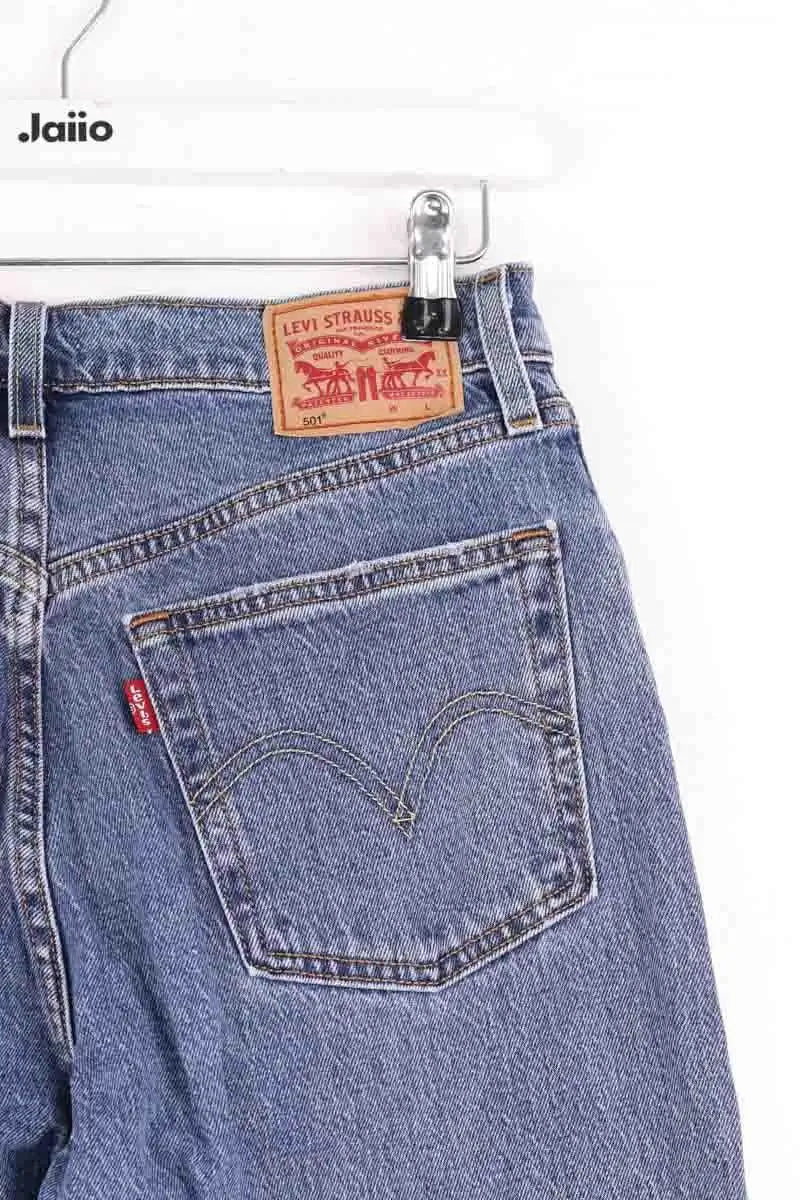 Jean droit Levi's Bleu en Coton