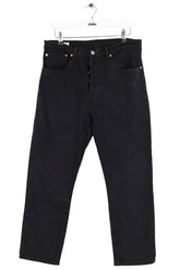 Jean droit Levi's 501 Noir en Coton, taille L - Seconde Main