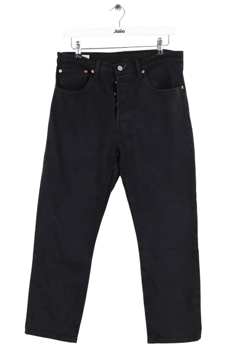 Jean droit Levi's 501 Noir en Coton, taille L - Seconde Main