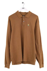 Polo Stüssy Camel en Coton, taille L - Seconde Main