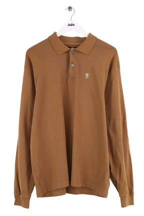 Polo Stüssy Camel en Coton, taille L - Seconde Main