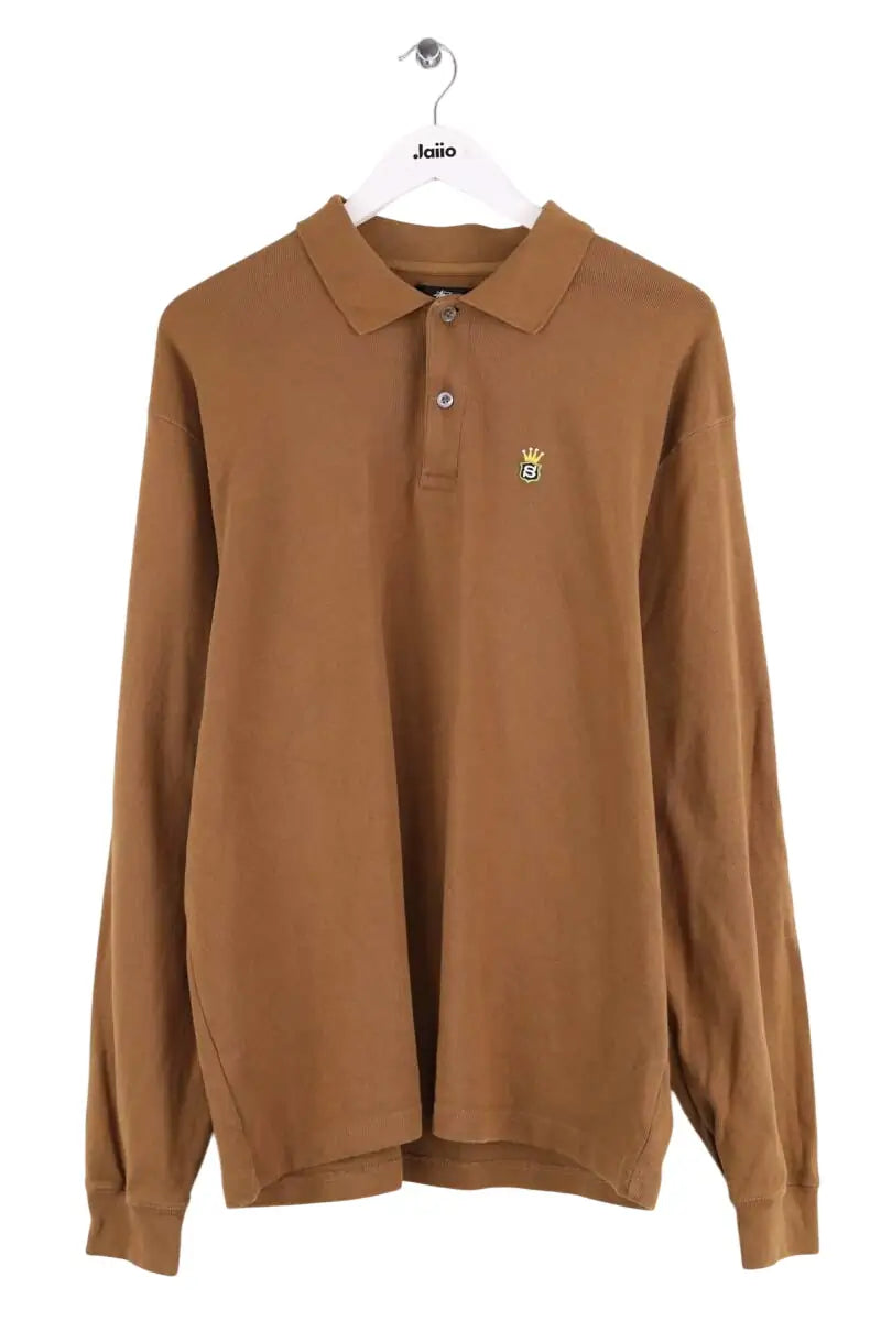 Polo Stüssy Camel en Coton, taille L - Seconde Main