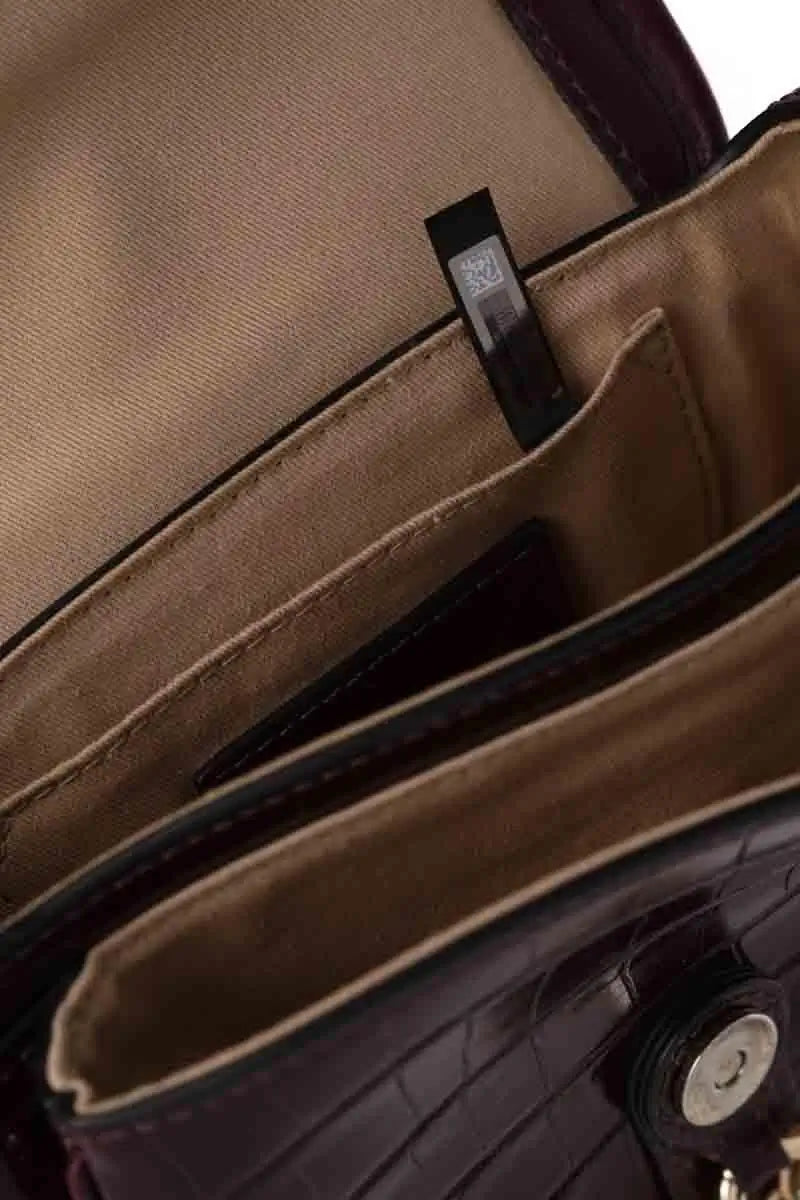 Sac à bandoulière See By Chloé Bordeaux en Cuir