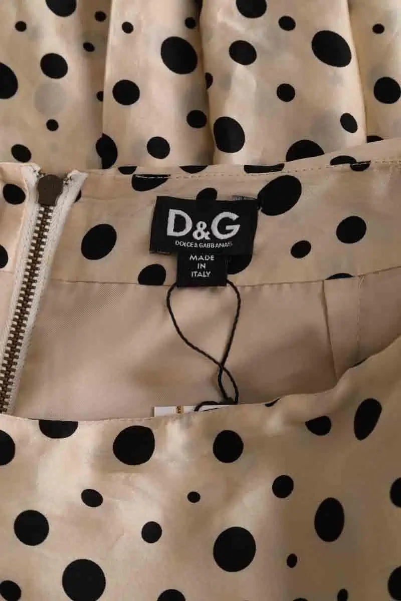 Mini jupe Dolce & Gabbana Beige en Soie